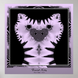 Fractal Kat Poster