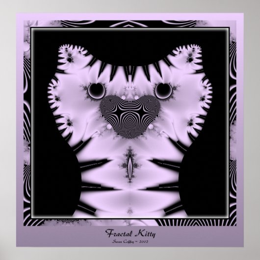 Fractal Kat Poster (Voorkant)