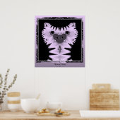 Fractal Kat Poster (Keuken)