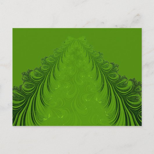 Fractal kerstboom feestdagenkaart (Voorkant)