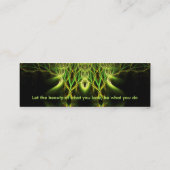 Fractal Lotus Profile Card Mini Visitekaartje (Achterkant)