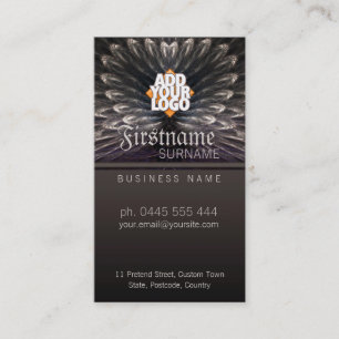 Fractal Love Feathers Visitekaartje