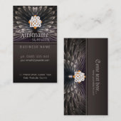 Fractal Love Feathes Carte de visite (Devant / Derrière)