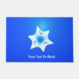 Fractal Magen Lavan (White Star) Deurmat