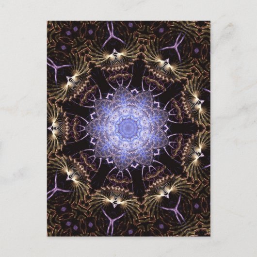 Fractal Mandala #65 Briefkaart (Voorkant)