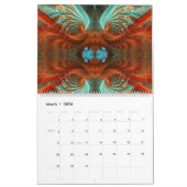 Fractal Mandala Artistry 12 mois Calendrier mural (Mar 2026)