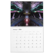 Fractal Mandala Artistry 12 mois Calendrier mural (Jan 2026)