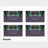Fractal Mandala Arts Product Label Sticker (Vel)