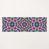 Fractal Mandala Floral Psychedelic Art Yogamat (Voorkant (horizontaal))