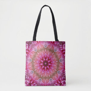 Fractal Mandala Floral Psychedelic Draagtas