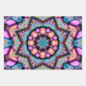 Fractal Mandala Floral Psychedelic Inpakpapier Vel (Voorkant 2)