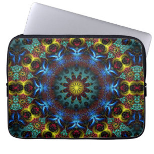 Fractal Mandala Lace Art Notitieboek Laptop Sleeve
