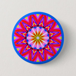Fractal Mandala Ronde Button 5,7 Cm