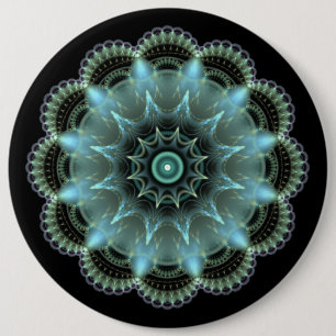 Fractal Mandala Ronde Button 6,0 Cm