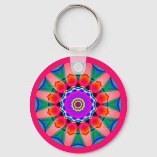 Fractal Mandala Sleutelhanger