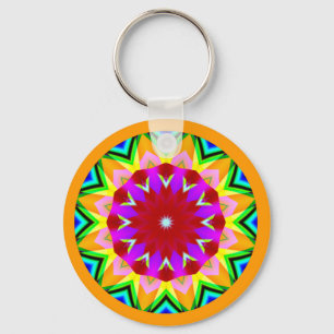 Fractal Mandala Sleutelhanger