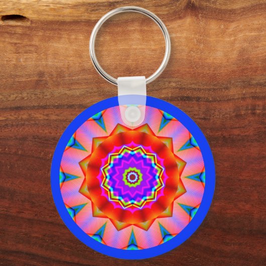 Fractal Mandala Sleutelhanger (Voorkant)