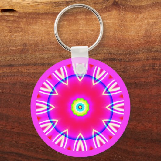 Fractal Mandala Sleutelhanger (Voorkant)