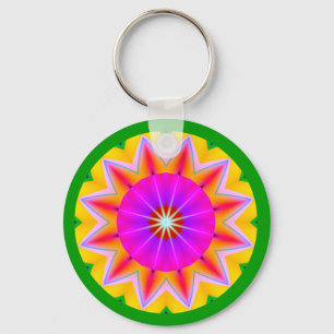 Fractal Mandala Sleutelhanger