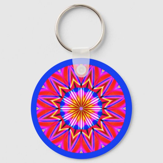 Fractal Mandala Sleutelhanger (Voorkant)