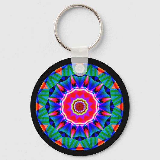 Fractal Mandala Sleutelhanger (Voorkant)