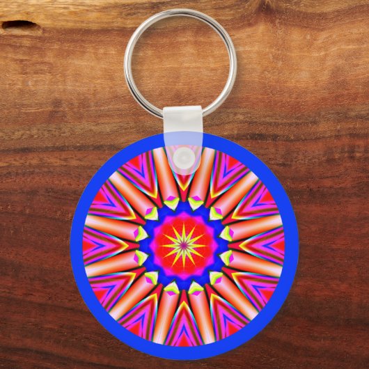 Fractal Mandala Sleutelhanger (Voorkant)