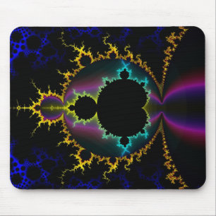 Fractal Mandelbrot Electric Night Mousepad Muismat