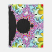 Fractal Mandelbrot Multicolor Fleece Deken (Voorkant)