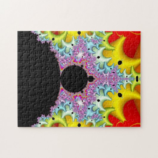 Fractal Mandelbrot Multicolor Legpuzzel (Horizontaal)