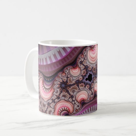 Fractal Mandelbrot New World Koffiemok (Voorkant links)