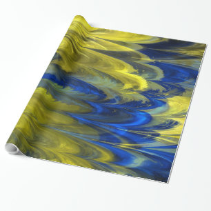 Fractal Marble 4-21 Wrapping Paper Cadeaupapier