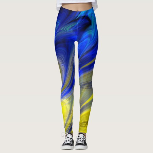 Fractal Marble 4-6 Leggings (Voorkant)