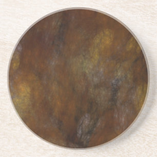 Fractal Marble Grunge Series-9-Brn onderzetter-1 v Zandsteen Onderzetter