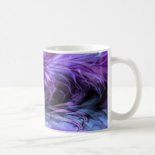 Fractal Marble Paarse Mok