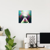 Fractal Maze 5a Poster (Thuiskantoor)
