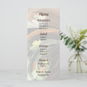Fractal - Menu de mariage Vent de feuilles d'autom (Debout devant)