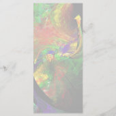 Fractal - Menu Mariage Peacock (Dos)