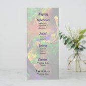 Fractal - Menu Mariage Peacock (Debout devant)