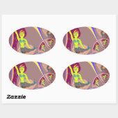 Fractal Mermaid Fantasy Stickers (Vel)