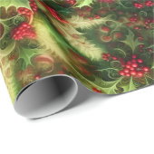 Fractal Mistletoe Cadeaupapier (Rol Hoek)