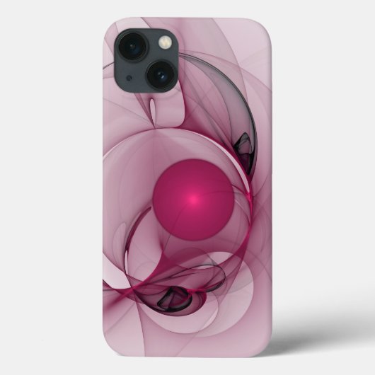 Fractal, moderne Abstracte Berry roze kunst Case-Mate iPhone Case (Achterkant)