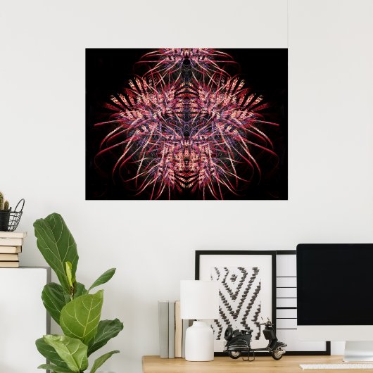 Fractal Moth Print (Thuiskantoor)