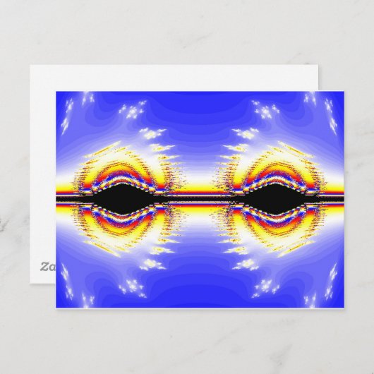 Fractal ogen briefkaart (Voorkant / Achterkant)