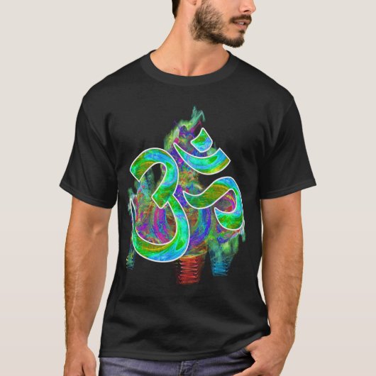 Fractal Om Mannen Shirt (Voorkant)