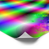 Fractal optische illusie 2 Poster (Hoek)