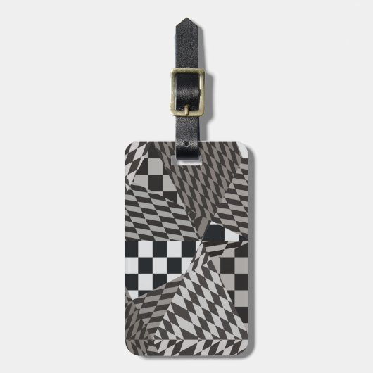 Fractal Paradise Bagagelabel (Voorkant verticaal)