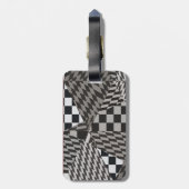 Fractal Paradise Bagagelabel (Achterkant verticaal)