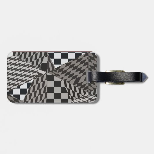 Fractal Paradise Bagagelabel (Achterkant horizontaal)