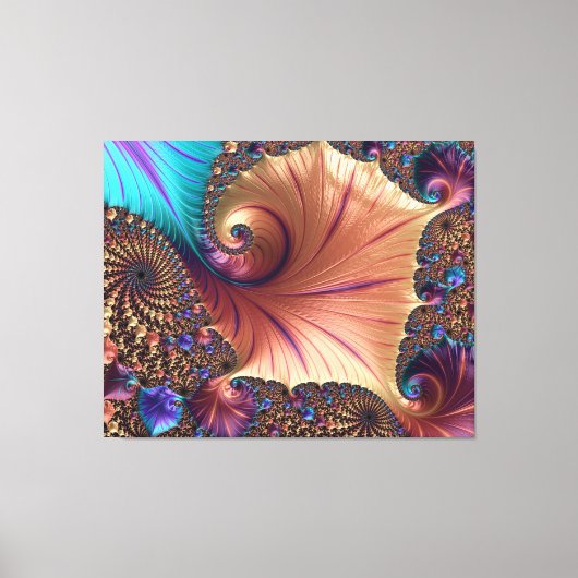 Fractal patroon canvas afdruk (Voorkant)