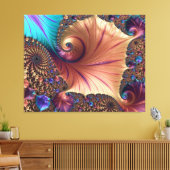 Fractal patroon canvas afdruk (Insitu (Woonkamer))